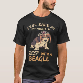 T-shirt 33 Se Sentent En Sécurité La Nuit En Dormant Avec