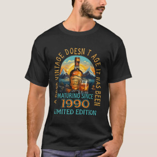 T-shirt 33E Anniversaire 1990 Une Bonne Année 33E Annivers