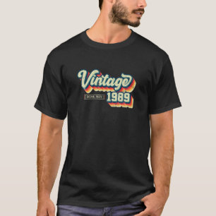 T-shirt 33E Anniversaire Cadeaux Retro Vintage 1989 Pa Ori