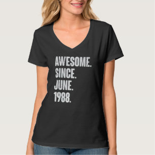 T-shirt 34 Ans 34 Ans Awesome depuis Juin 198