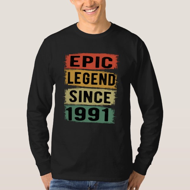 T-shirt 34 Ans Anniversaire Epic Légende 34e anniversaire  (Devant)