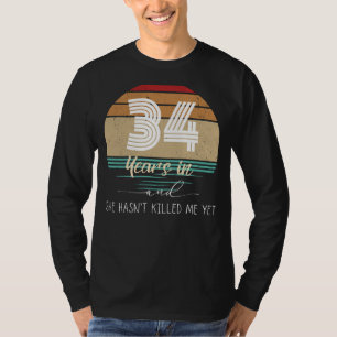 T-shirt 34 Ans de rire : Amuse Anniversaire Tee - Surv
