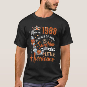 T-shirt 34 Ans Fabriqué En 1988 Anniversaire Reine Diamond
