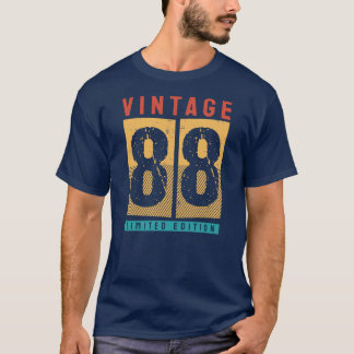 T-shirt 34 ans Vintage 1988 34e anniversaire