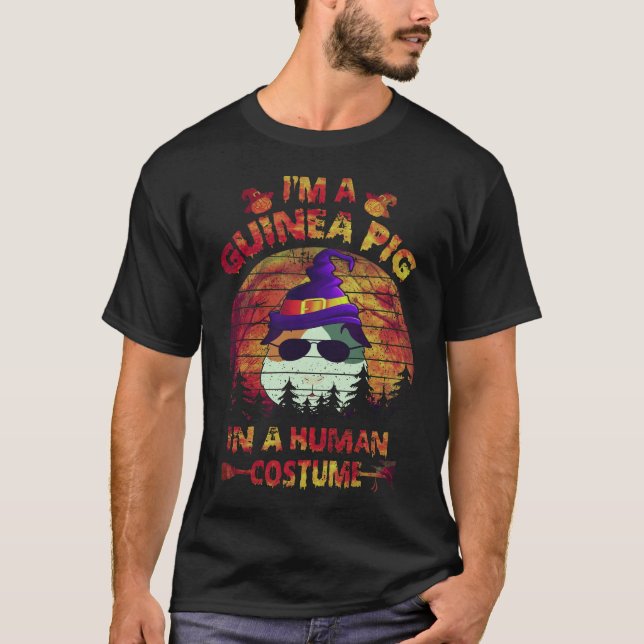 T-shirt 34 Costume d'Halloween de cochons d'Inde pour huma (Devant)