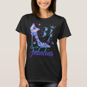 T-shirt 34 Et fabuleux talons de diamant Happy 34th Birt