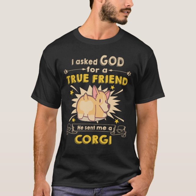 T-shirt 34 Il m'a envoyé un Corgi (Devant)