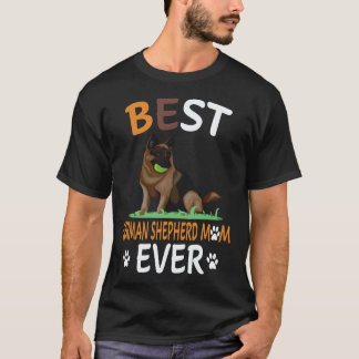 T-shirt 34 Meilleure mère de Berger allemand de tous les t