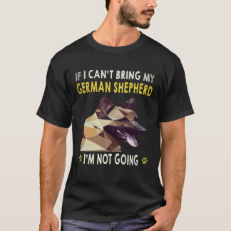 T-shirt 34 Si je ne peux pas amener mon berger allemand je