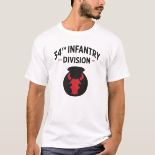 T-shirt 34e division d'infanterie Militaire américain