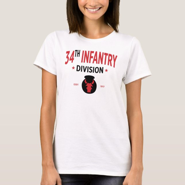 T-shirt 34e division d'infanterie - US Military Women (Devant)