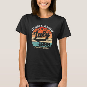 T-shirt 34ème Anniversaire vintage Légendes Sont Nées Le 1