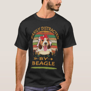 T-shirt 352 Facilement Distrait Par Le Beagle