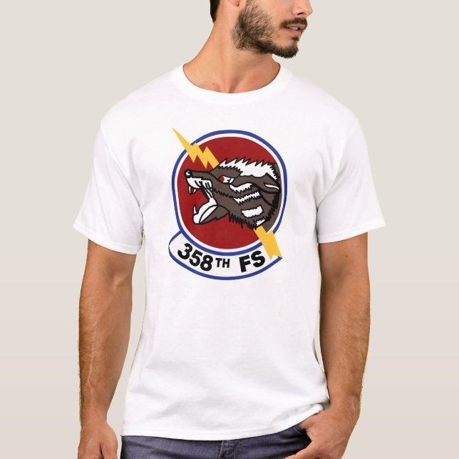 T-shirt 358th Escadron de combat (Devant)