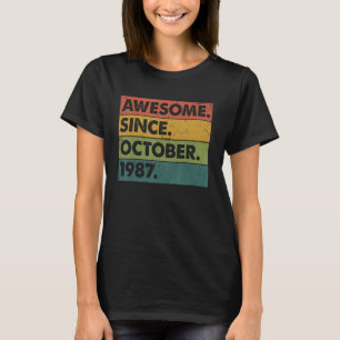 T-shirt 35 Ans 35 Ans Awesome depuis Octobre