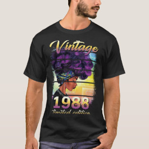 T-shirt 35 Ans 35e Anniversaire Femmes noires fantastique 