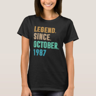 T-shirt 35 ans de légende depuis octobre 1987 35e naissanc