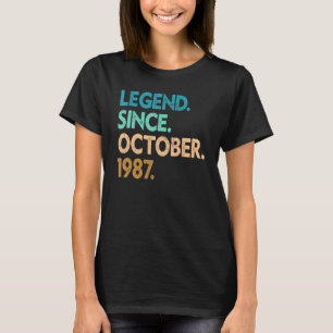 T-shirt 35 ans de légende depuis octobre 1987 35e naissanc