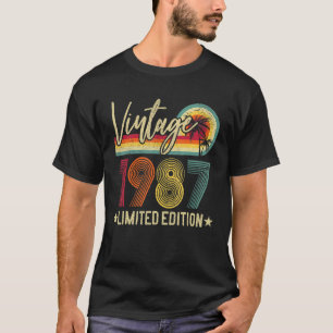 T-shirt 35 ans Vintage 1987 35e Anniversaire