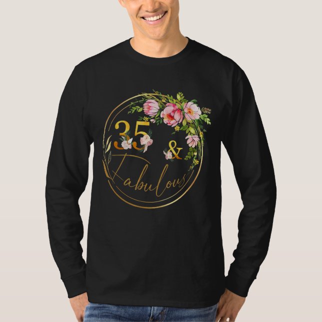 T-shirt 35 Et Fabuleux Anniversaire Fabuleux 35 Ans (Devant)