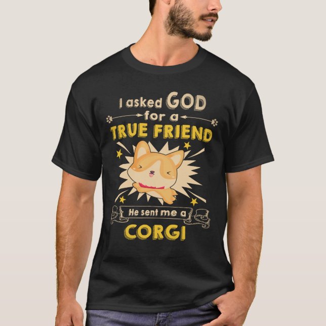 T-shirt 35 Il m'a envoyé un Corgi (Devant)
