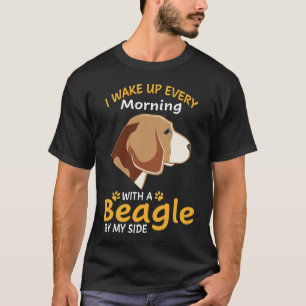 T-shirt 35 Je me réveille chaque matin avec un Beagle à me