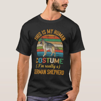 T-shirt 35 Voici mon déguisement d'humain Je suis vraiment