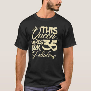 T-shirt 35E Anniversaire-35E Anniversaire Cadeau Pour Femm