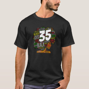 T-shirt 35e anniversaire Africaine Américaine Femme Afro P