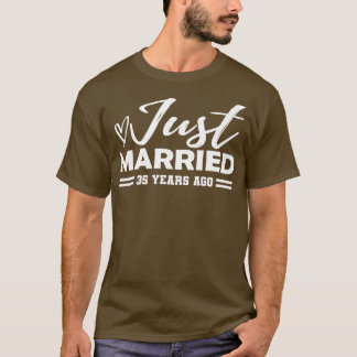 T-shirt 35e anniversaire du Mariage 35 ans 1