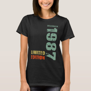 T-shirt 35e anniversaire Homme 35 ans Décembre 1987