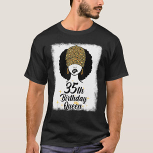 T-shirt 35e anniversaire Queen Leopard Melanin 35 ans B