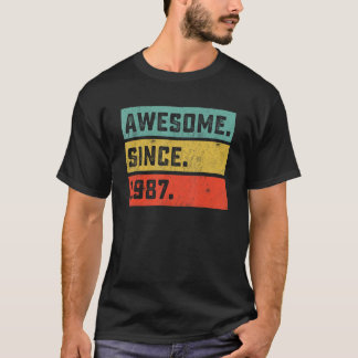 T-shirt 35e anniversaire stupéfiant depuis 1987 35 ans