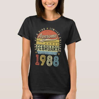 T-shirt 35e anniversaire stupéfiant depuis février 1988 35