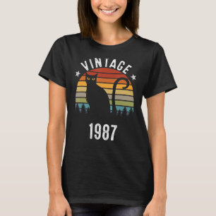 T-shirt 35e anniversaire Vintage 1987 35 ans