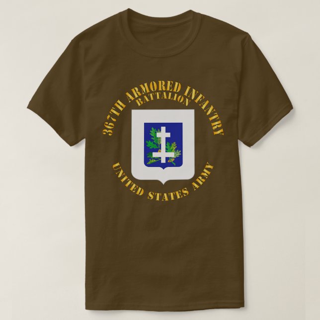 T-shirt 367e Bataillon d'infanterie blindée DUI X (Design devant)