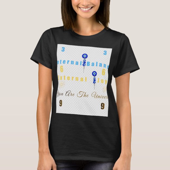 T-shirt "369 : Équilibre interne, Joie externe, Vous êtes  (Devant)