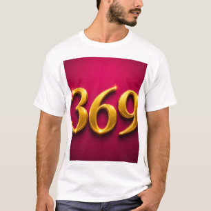 T-shirt 369 nombres dorés de la Loi d'Attraction