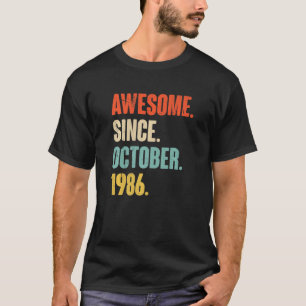 T-shirt 36 Ans 36e Anniversaire stupéfiant depuis le 1er o