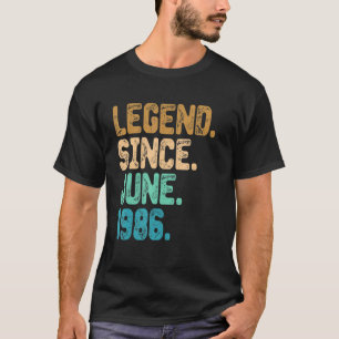 T-shirt 36 Ans Légende depuis juin 1986 36e Anniversaire V