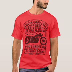 T-shirt 36 Ans Vélo Anniversaire Classic Vintage moto