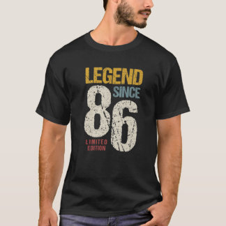 T-shirt 36 Ans Vintage 1986 36E Anniversaire Décoration