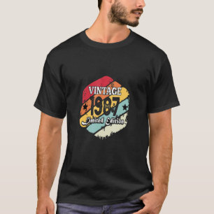 T-shirt 36 ans Vintage 1987 36e anniversaire