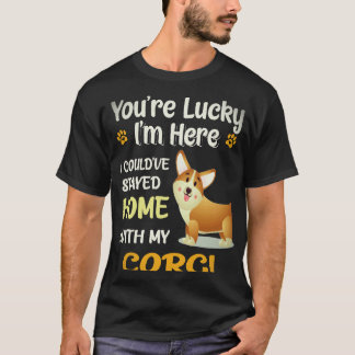 T-shirt 36 J'aurais pu rester à la maison avec Corgi