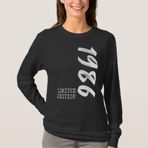 T-shirt 36e anniversaire Dames Mens 36 ans 1986