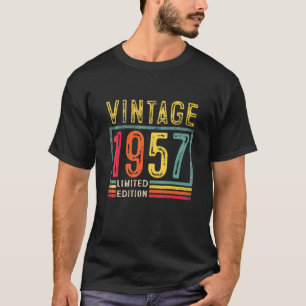 T-shirt 36e anniversaire Homme 65 ans Vintage 1957