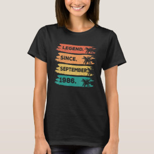 T-shirt 36e anniversaire Retro Légende Vintage depuis sept