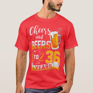 T-shirt 36e Anniversaire Soeurs Et Bières À 36 Ans Né En