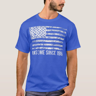 T-shirt 36e anniversaire, vintage usa, Awesome depuis 1986