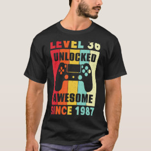 T-shirt 36e chemise d'anniversaire 36 ans Niveau 36 déverr